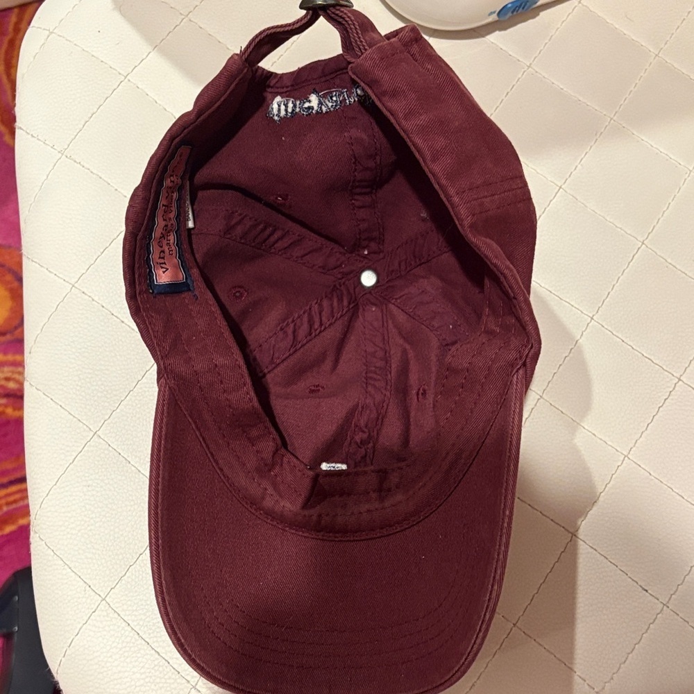 Maroon Cap with Whale Logo - Picture 4 of 5